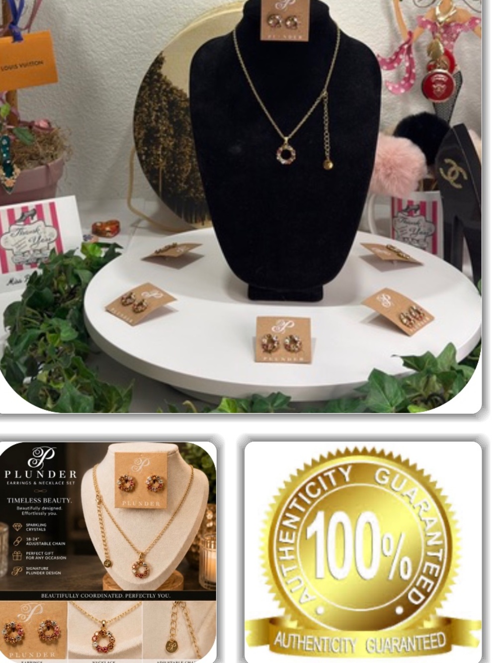 RITZY-PLUNDER WREATH JEWELRY SET! (LOT 2)